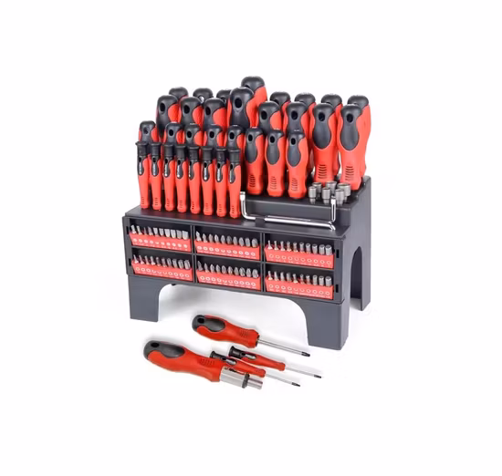 118 Piece Precision Magnetic Screwdriver Set with Plastic Racking