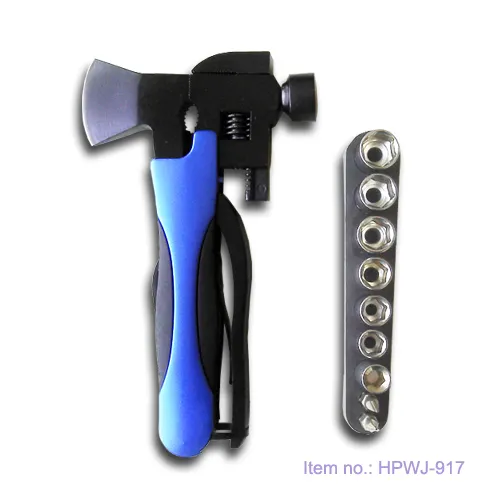 Multifunctional Axe Tool Set with Sleeve/Car Safety Hammer/Black Craft Axe 