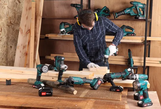 Liangye Power Tools 20V Cordless Brushless Hammer Drill and Impact Driver Sets 