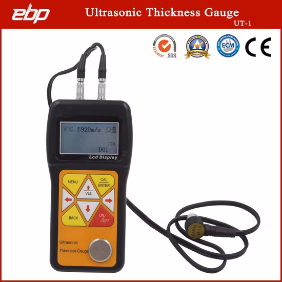 0.01mm Accuracy Handheld Ultrasonic Thickness Meter Ut