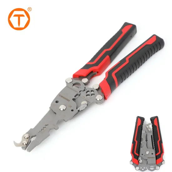 18 in 1 Stainless Steel Electrician Multifunctional Folding Crimper Tool Small Foldable Wire Cutter Stripper Hand Plier 