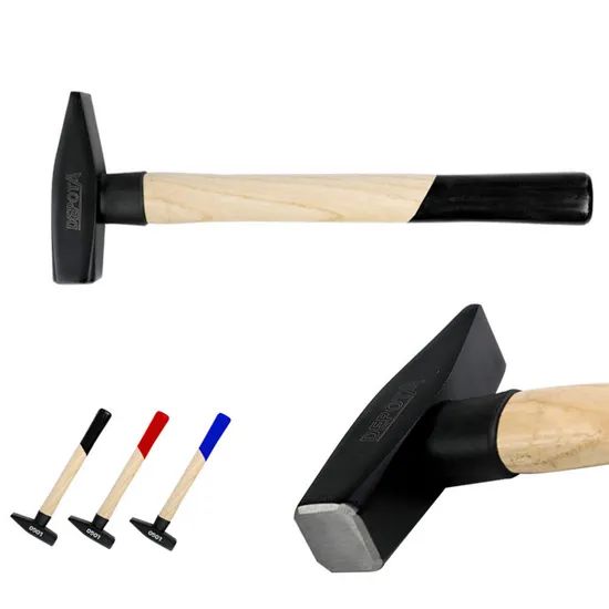 Professional Carbon Steel Machinist Hammers with Soft Grip Wooden Handle 