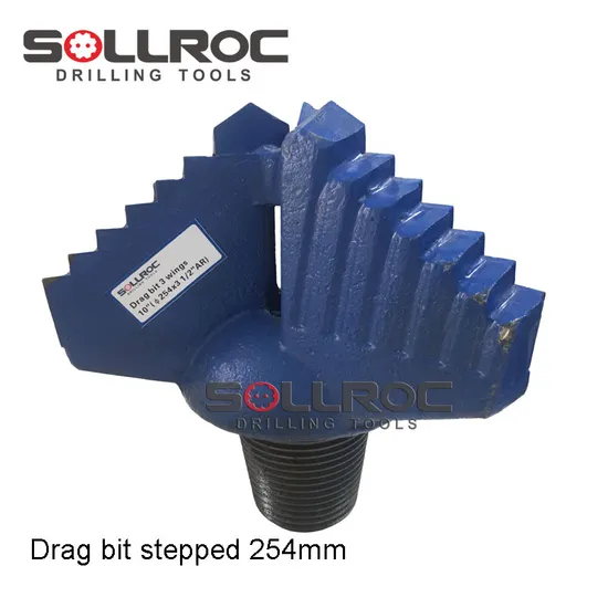 156mm 3 1/2 Ar Three Wings Step Drag Dril Bits 